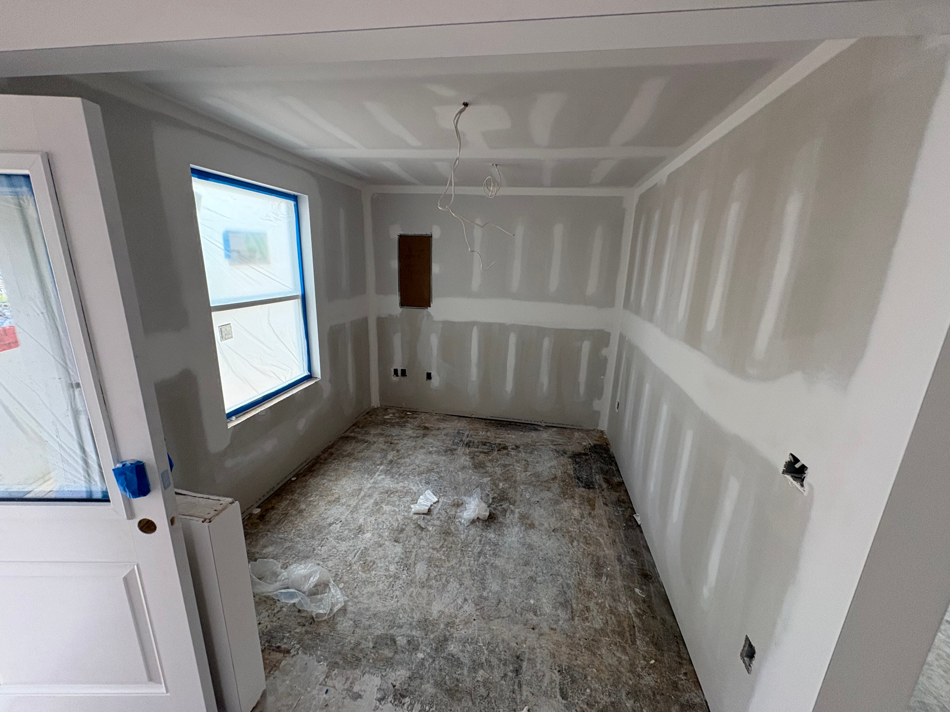 Drywall Repair & Painting before